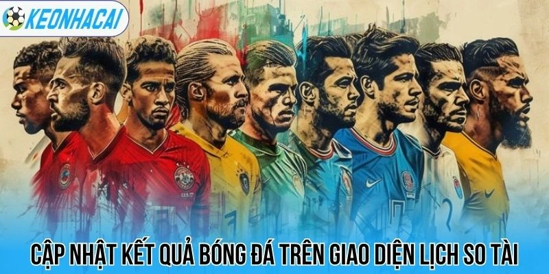 Cập nhật kết quả bóng đá trên giao diện lịch so tài