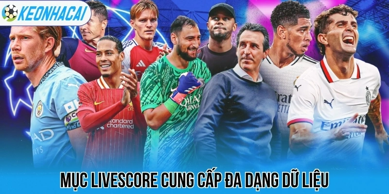 Livescore – Trực Tuyến Bóng Đá 247 Chi Tiết Và Chính Xác 121 Mục livescore cung cấp đa dạng dữ liệu