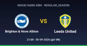 Brighton & Hove Albion FC vs Leeds United FC