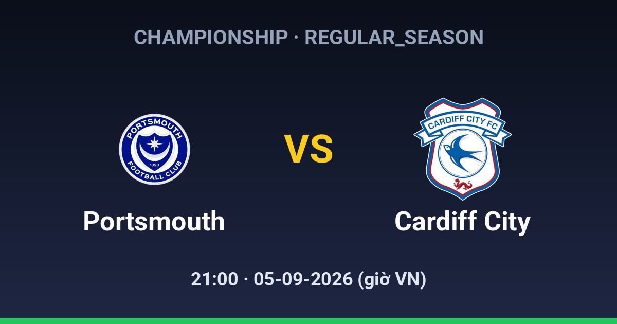 Portsmouth FC vs Cardiff City FC