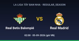 Real Betis Balompié vs Real Madrid CF